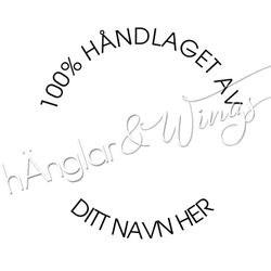 PERSONLIG - 180  Rund - 100% Håndlaget av (NORSK)
