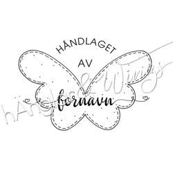 PERSONLIG - 188  Vingar - Håndlaget av (NORSK)