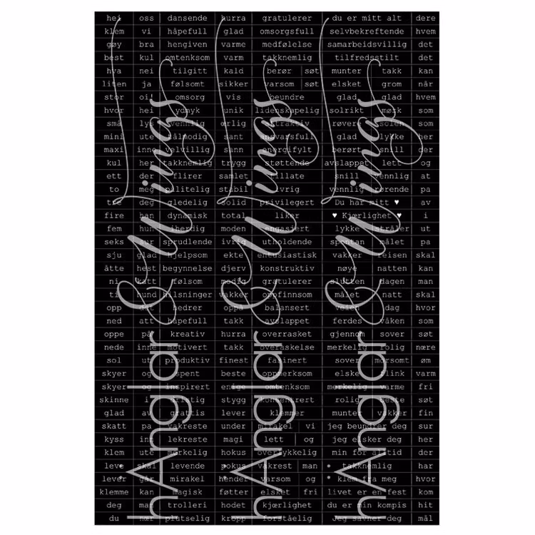 DIGI - Norska småord 1 - SVART - A4 (PDF)