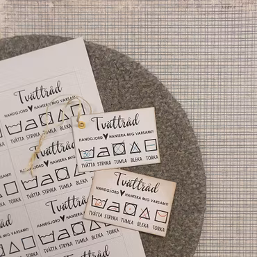 DIGI - Etikett Tvättråd - A4 (PDF)