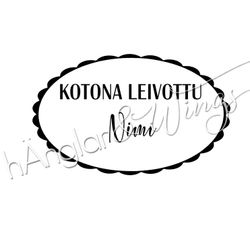 PERSONLIG - 205  oval scallop - Kotona Leivottu  (FINSKA)