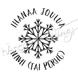 PERSONLIG - 210  rund - Ihanaa Joulua  (FINSKA)