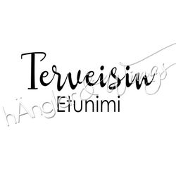 PERSONLIG - 212  rak - Terveisin  (FINSKA)