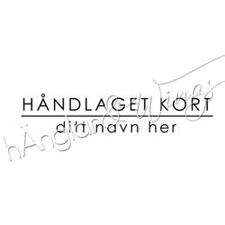 PERSONLIG - 226 rak - håndlaget kort (NORSK)