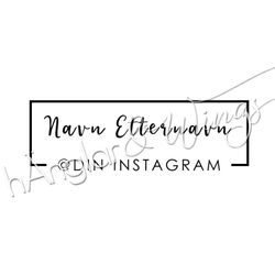 PERSONLIG - 228 ruta - navn & instagram (NORSK)