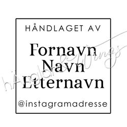 PERSONLIG - 233 kvadrat - Håndlaget av (NORSK)