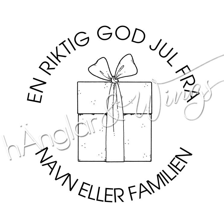 PERSONLIG - 240 rund - En riktig god jul fra (NORSK)