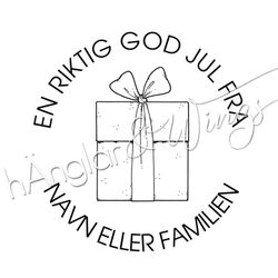 PERSONLIG - 240 rund - En riktig god jul fra (NORSK)