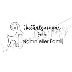 PERSONLIG - 246 rak - Julhälsningar från