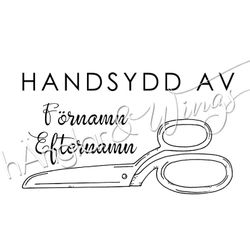 PERSONLIG - 252  Sax - Handsydd av