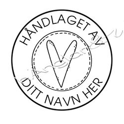 PERSONLIG - 271  Håndlaget - Hjerte (NORSK)