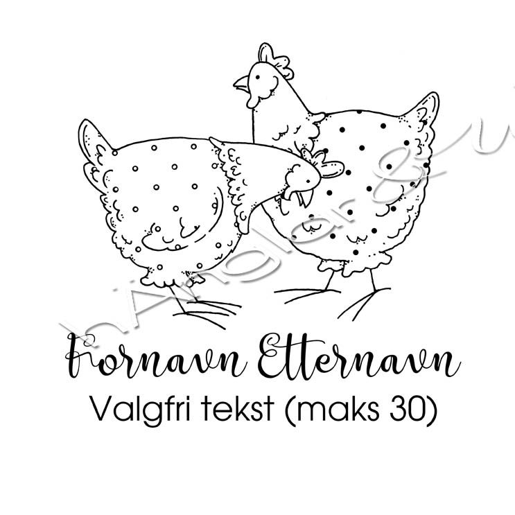 PERSONLIG - 273  To Høner (NORSK)