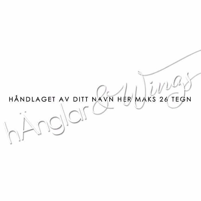PERSONLIG - 294   Lång Rak Håndlaget  (NORSK)