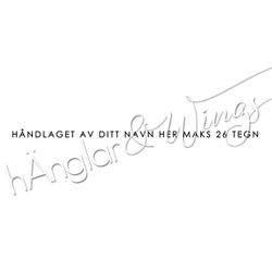 PERSONLIG - 294   Lång Rak Håndlaget  (NORSK)