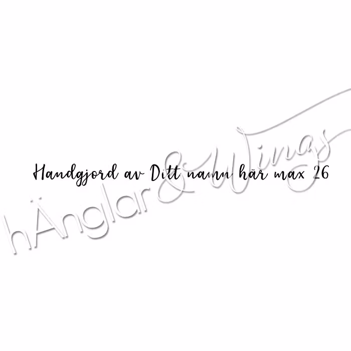 PERSONLIG - 303   Lång skrivstil Handgjord av