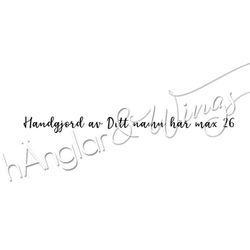 PERSONLIG - 303   Lång skrivstil Handgjord av