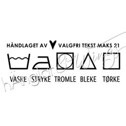 PERSONLIG - 305  Vaskesymboler  (NORSK)