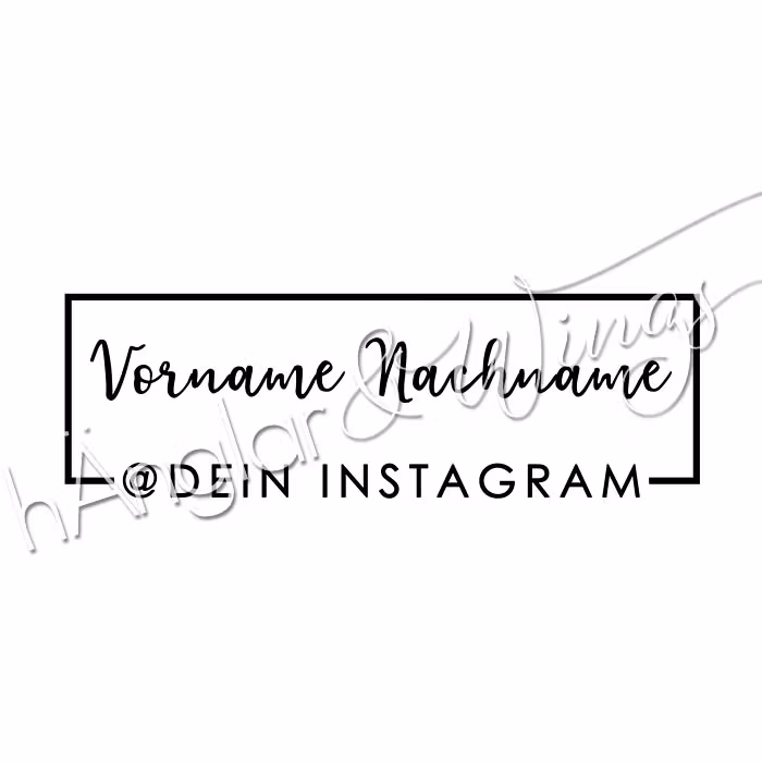 PERSONLIG - 311  Rahmen instagram (TYSKA)