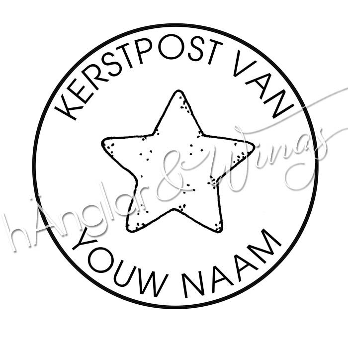 PERSONLIG - 322  Rund - Kerstpost van  (DUTCH)
