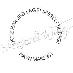PERSONLIG - 327  Rund - Laget spesielt til deg  (NORSK)