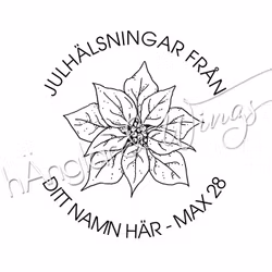 PERSONLIG - 380 Rund - Julhälsningar - Julstjärna