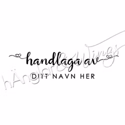 PERSONLIG - 220 rak - håndlaget av (NORSK)