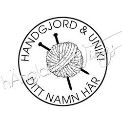 PERSONLIG - 143  Rund - Handgjord Unik Stickning