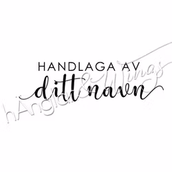 PERSONLIG - 224 rak - håndlaget av (NORSK)