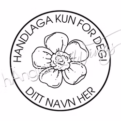 PERSONLIG - 279  Håndlaget Blomst (NORSK)