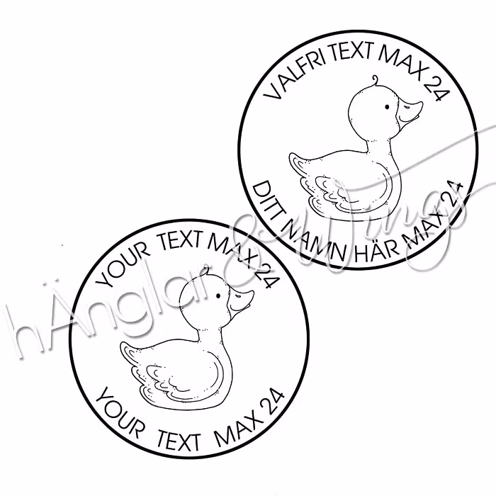 PERSONLIG - 376  Rund - Valfritt med badanka