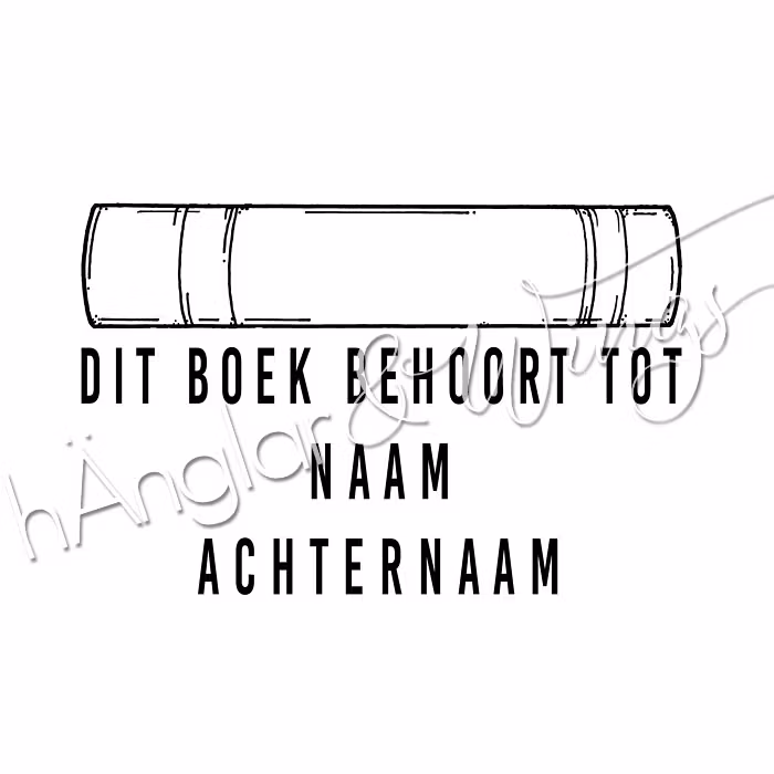 PERSONLIG - 384  BOK - Dit boek behoort tot (DUTCH)