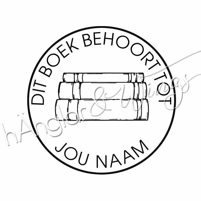 PERSONLIG - 385  Rund - Dit boek behoort tot (DUTCH)