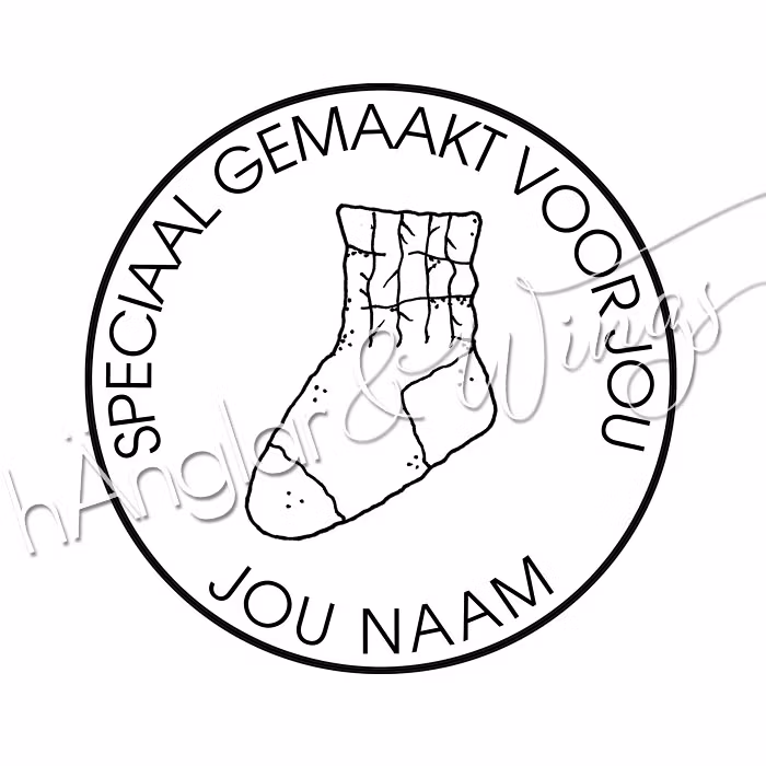 PERSONLIG - 388 Rund Socka - speciaal gemaakt voor jou (DUTCH)