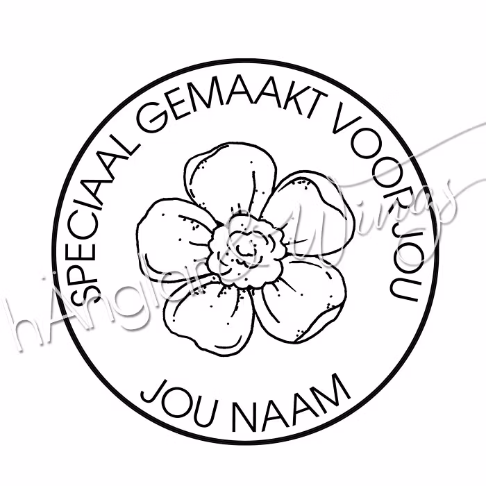 PERSONLIG - 390 Rund blomma - Speciaal gemaakt voor jou (DUTCH)
