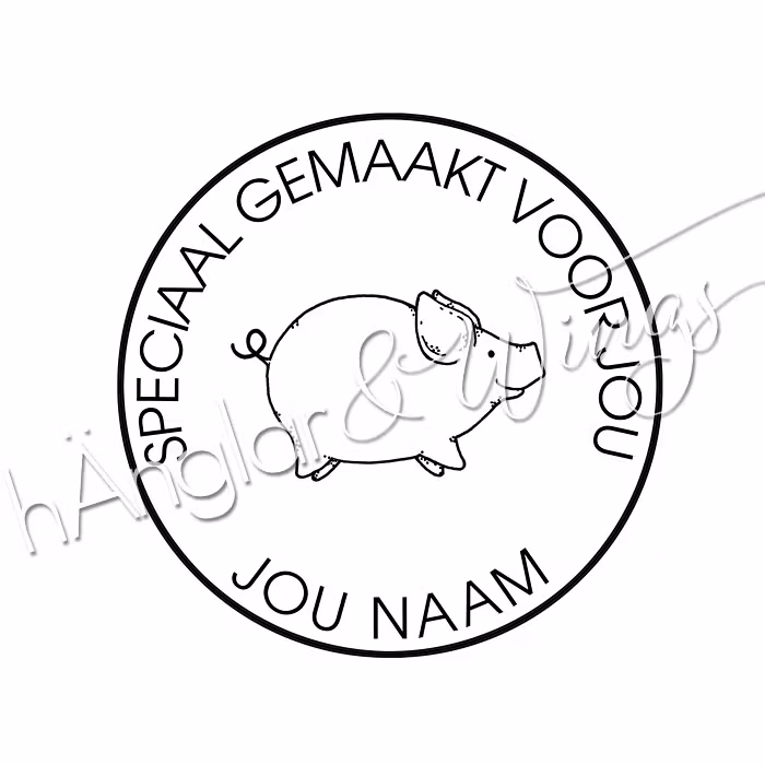 PERSONLIG - 391 Rund Gris - Speciaal gemaakt voor jou (DUTCH)
