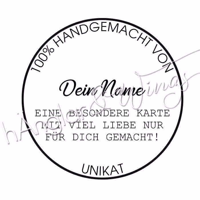 PERSONLIG - 314  Cirkel 100% handgemacht von (TYSKA)