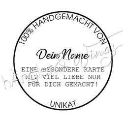 PERSONLIG - 314  Cirkel 100% handgemacht von (TYSKA)
