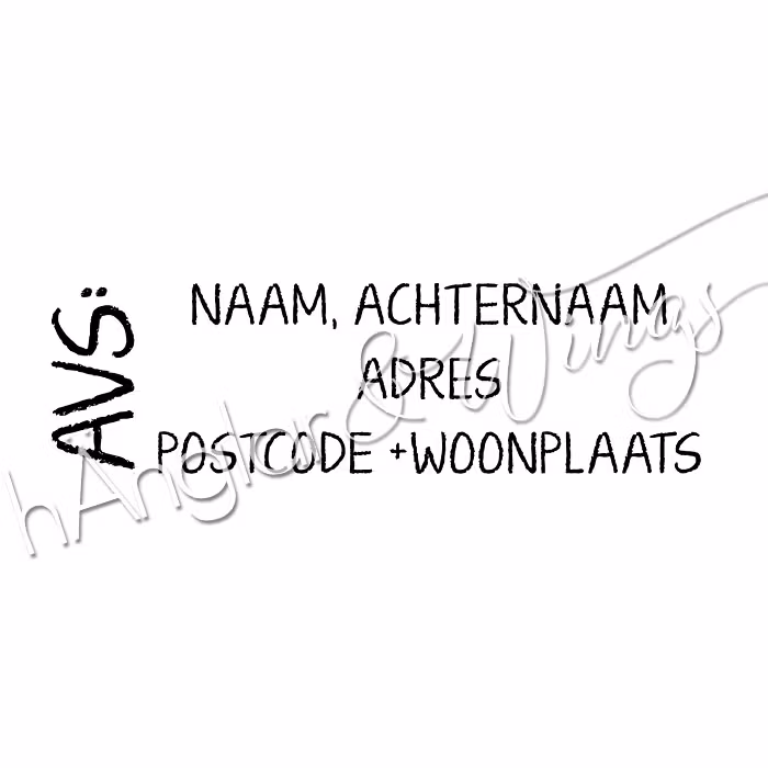 PERSONLIG - 392  Rak - Adres (DUTCH)