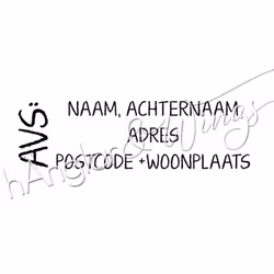 PERSONLIG - 392  Rak - Adres (DUTCH)
