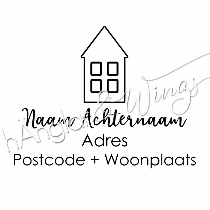 PERSONLIG - 394  Hus - Adres (DUTCH)