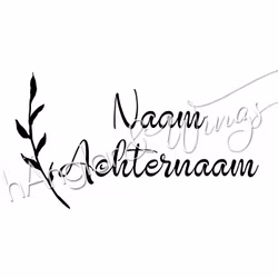 PERSONLIG - 396  SidoKvist - Naam (DUTCH