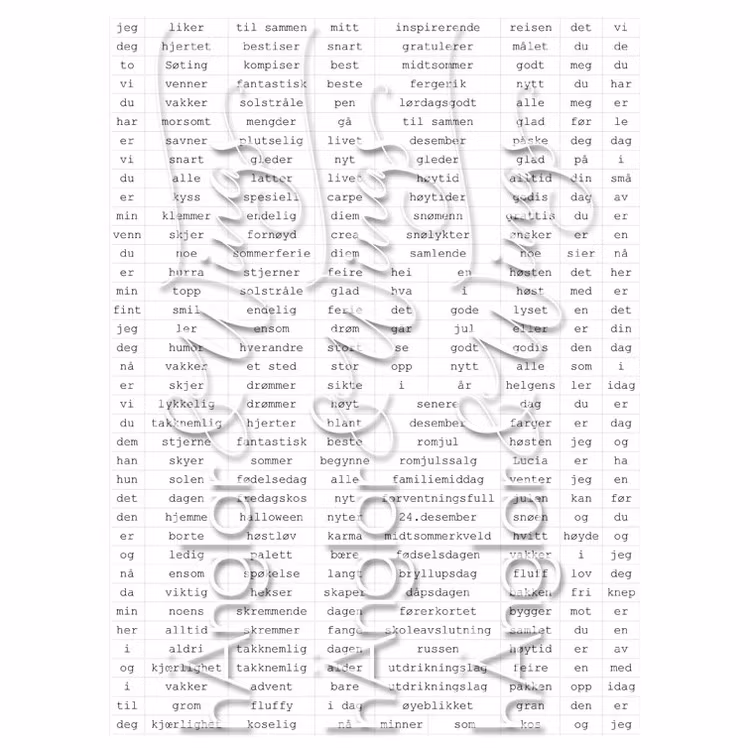 DIGI - Norska småord 3 - VIT - A4 (PDF)