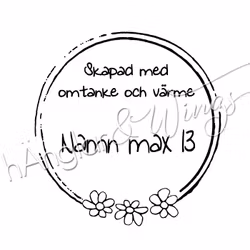PERSONLIG - 400  Rund - Omtanke - småblommor