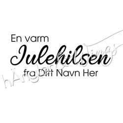 PERSONLIG - 230 rak - Varm Julehilsen (NORSK)