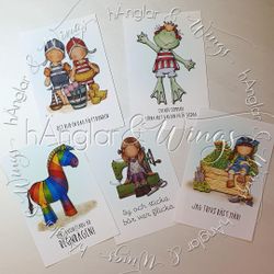 Tavla A6 - 5-pack hÄnglamotiv - ej inramad