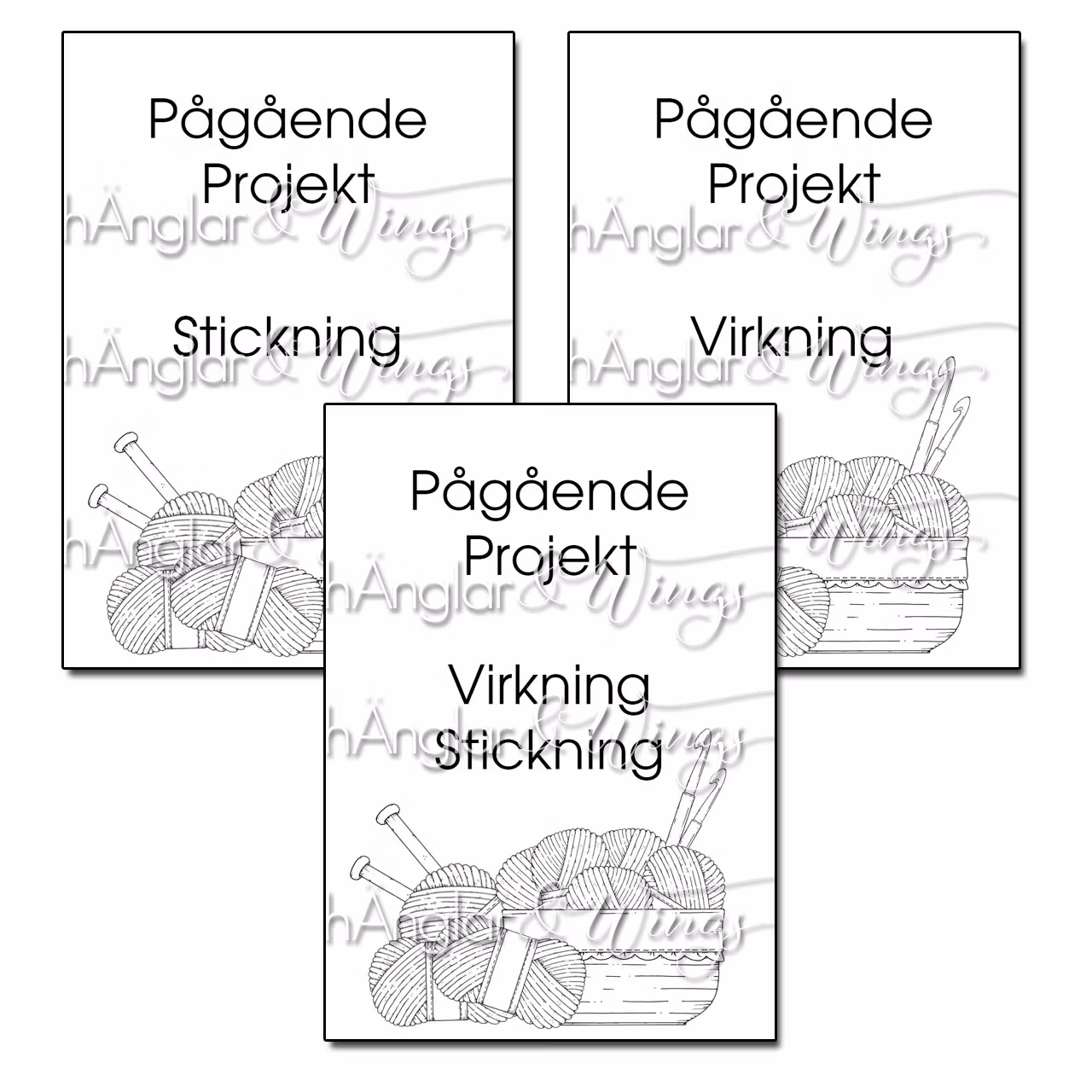 DIGI - Framsida för Stick- och Virkprojekt - A4 (PDF)