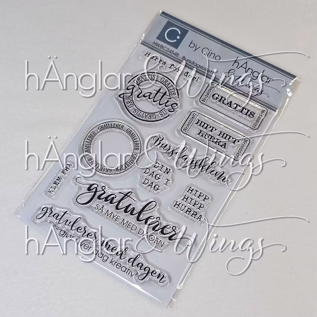 Clear Stamps - Bursdagsbillett