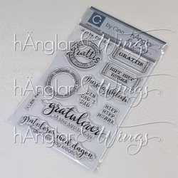 Clear Stamps - Bursdagsbillett / Birthday ticket