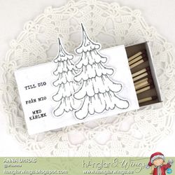 RETIRED - Clear Stamps - hÄnglagranar / hAngel trees  (will be retired!)