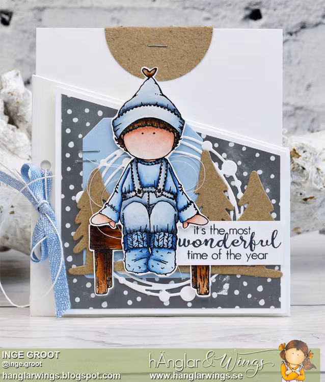 UTGÅTT - Clear Stamps - Väntande Tomtar